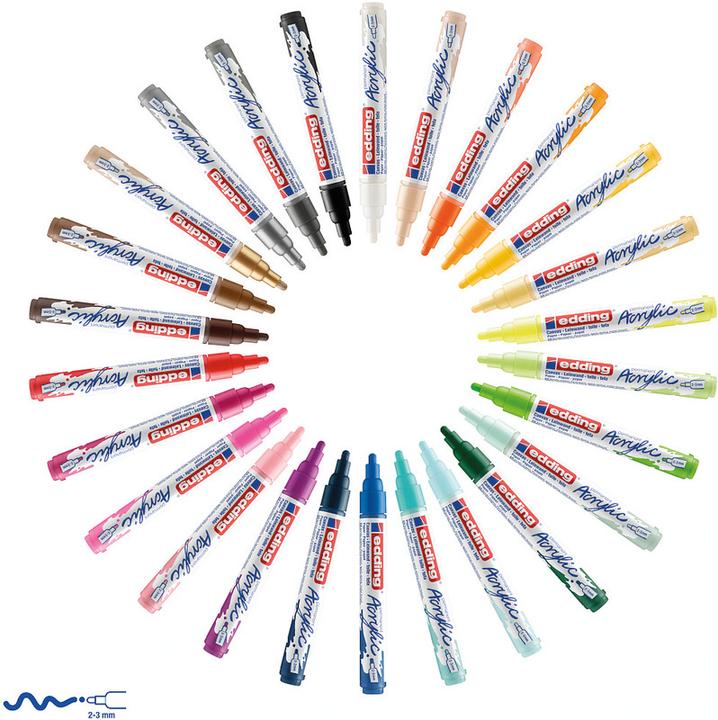 Produktbild Edding Acrylmarker 5100 Medium (Pastellgelb, 3 mm, 1 x)