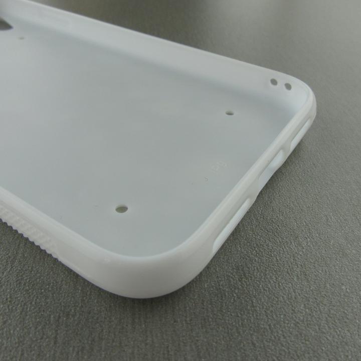 Actual product image PhoneLook Cover Silicone white Valentine 2023 three minimalist hearts (Apple iPhone XR)