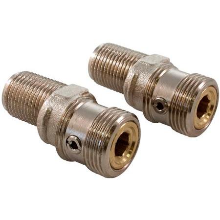 Oras Exzenteraufsatz mit Kugelverschluss - 3/4" x 1/2" - Länge 60 mm mit 10 mm Exzenterfeder