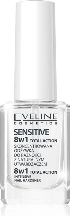 Actual product image Eveline Cosmetics - Sensitive 8 In 1 Total Action Intensive Nail Hardener - Nail Hardener 12 Ml (12 ml)