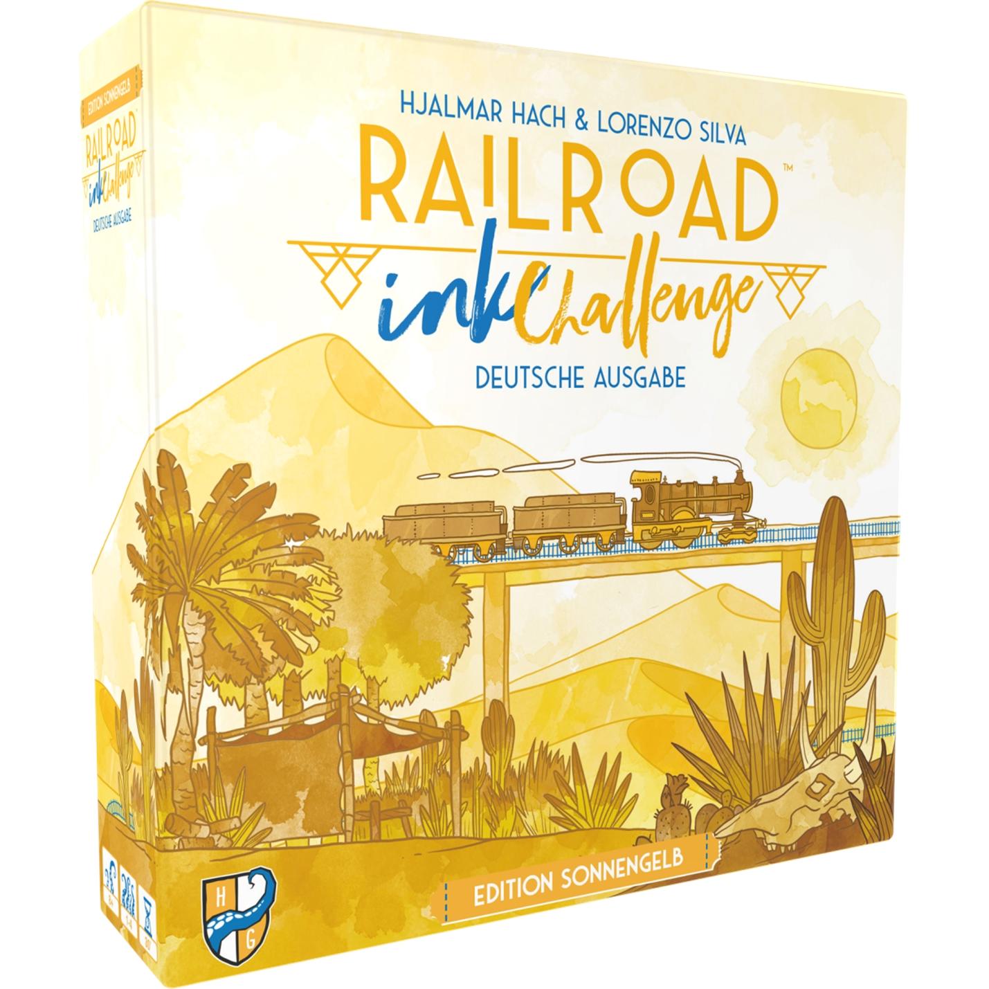 Horrible Guild HR025 - Railroad Ink: Edition Edition Sonnengelb, Würfelspiel, 1-4 Spieler, ab 8 Jahren (DE-Ausgabe) (Deu...