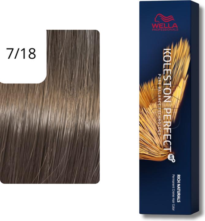 Actual product image Wella Koleston Rich Naturals (7/18 medium blonde ash pearl)