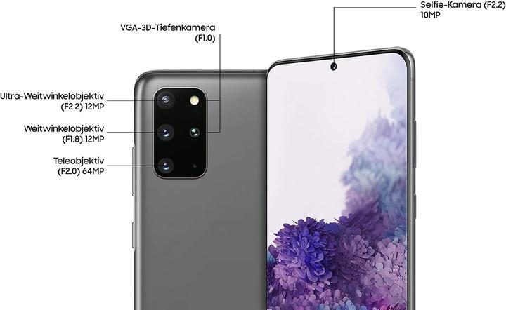 Produktbild Samsung Galaxy S20+ EU (128 GB, Cosmic Gray, 6.70", Hybrid Dual SIM, 4G)