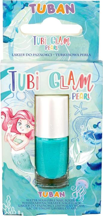 Tuban Tubi Glam Nagellack – Türkis Perle (Pearl Turquoise, Farblack)