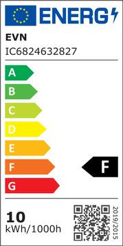 Energielabel EVN IC6824632827 LED Strip - IP68 - (Wit, 500 cm, Interieur)