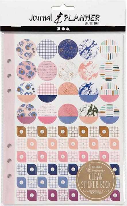 Actual product image Creativ Company Sticker book flowers A5 for planner, 578 pieces.