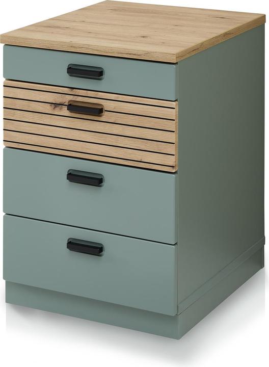 Artisan oak reproduction, Matt black, Reed Green