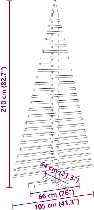 Actual product image vidaXL Christmas tree (210 cm)