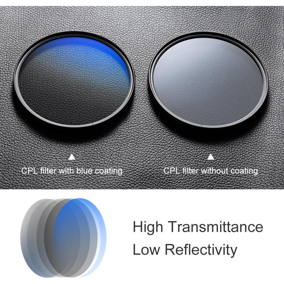 K&F Concept Nano-C HMC CPL Zirkularpolarisationsfilter - 67 mm (67 mm, Polarisationsfilter) (KF01.1439)