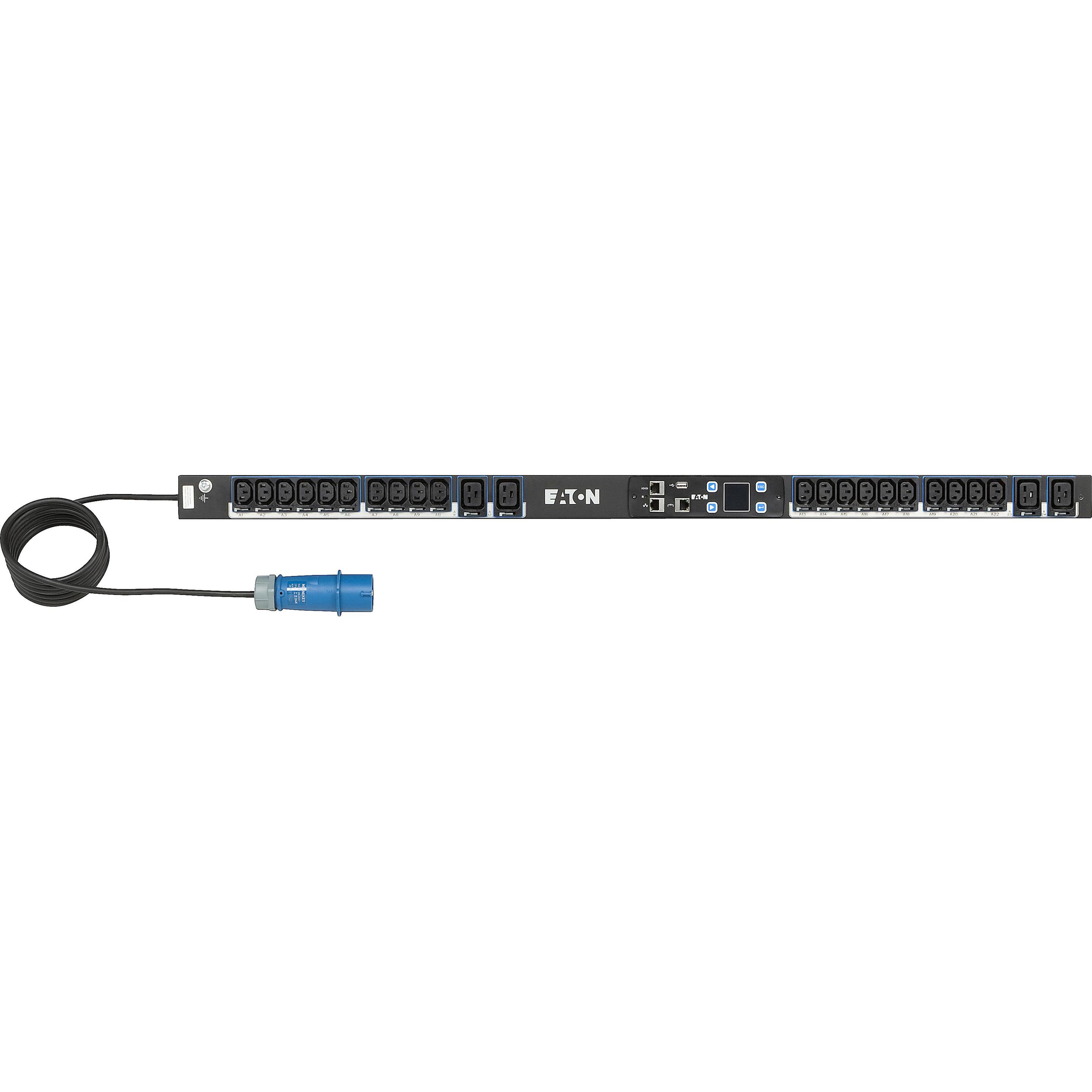 Thumbnail - Eaton Rack PDU Metered 0U 16A 230V (20)C13 & (4)C19 Cord Length (3 meter) IEC309, USV Zubehör