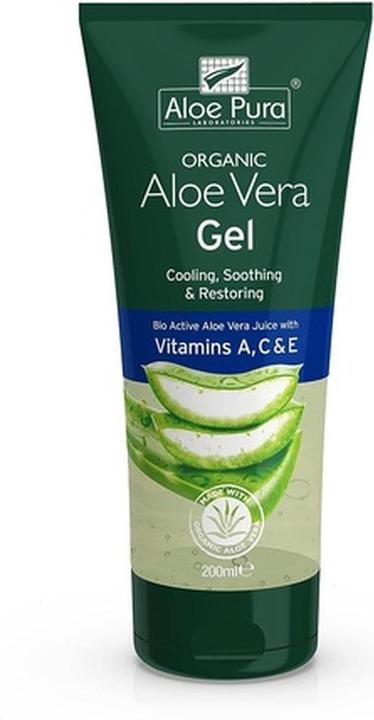 Aloe Pura Organic Aloe Vera Gel with Vitamins A C and E 200ml (200 ml)