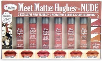 Produktbild The Balm Set of 6 long-lasting liquid lipsticks Meet Matte Hughes - Nude # 8 (Lippenpflege Set)