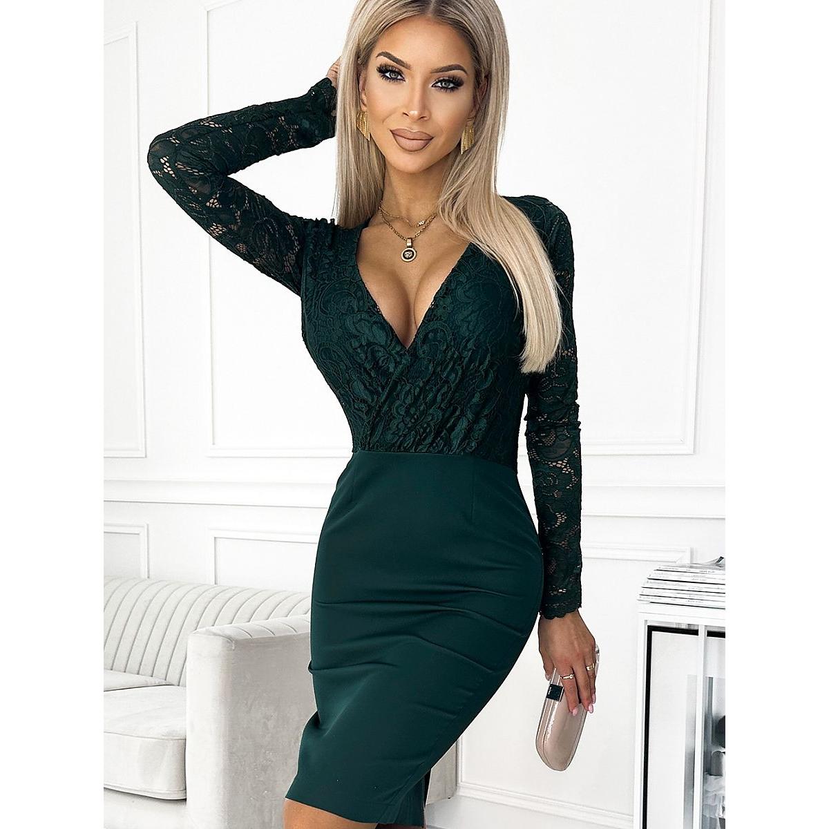 Numoco, Damen, Kleider, Abendkleid, Grün, (M)