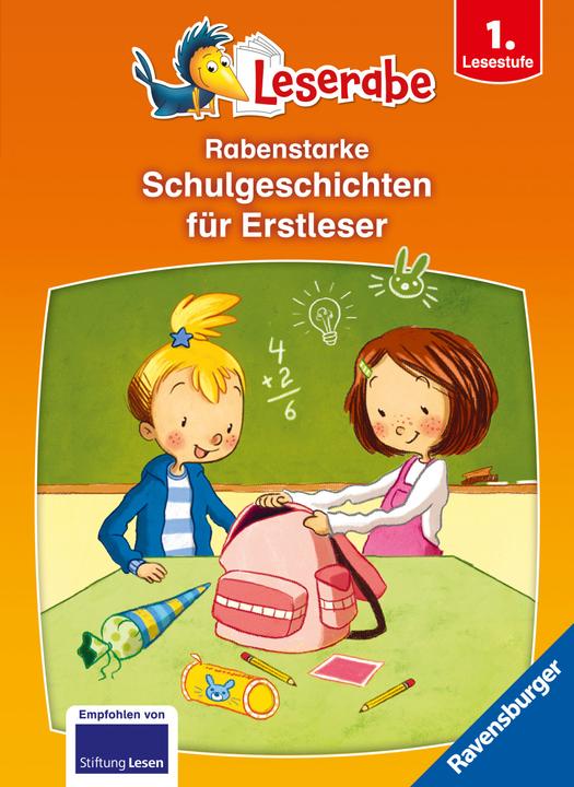 Produktbild Ravensburger Rabenstarke Schulgeschichten für Erstleser (Deutsch, Anja Kiel, Elke Broska, Judith Allert, Màriam Ben-Arab, 2023)