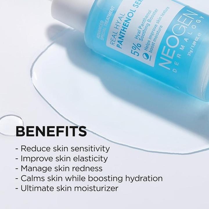 Actual product image Neogen Dermalogy DERMALOGY by NEOGEN Real Hyal Panthenol Serum for Face with Panthenol 31g/1.09oz