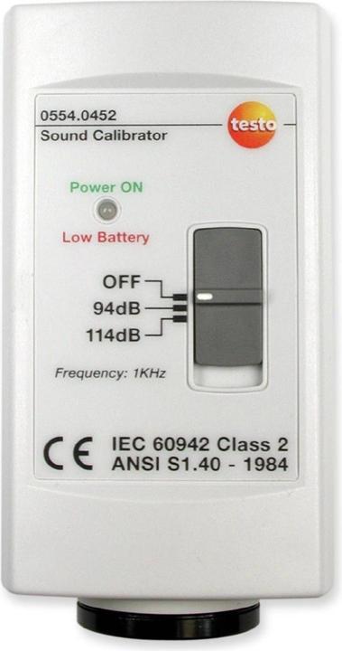 Actual product image Testo 0554 0452 Sound level calibrato