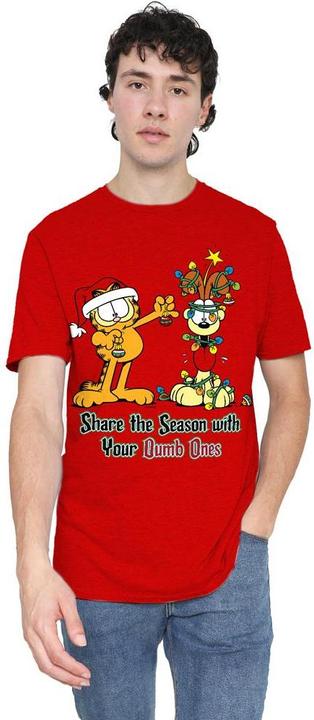 Actual product image Garfield Unisex Adult Share The Season T-Shirt (XXL)