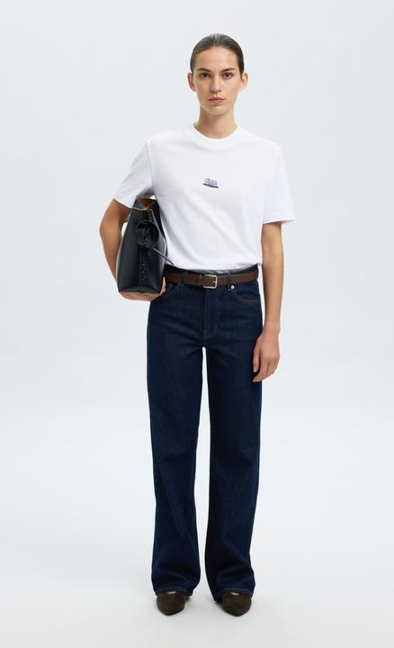 Actual product image Selected Femme Baumwoll Print T-Shirt (XS)