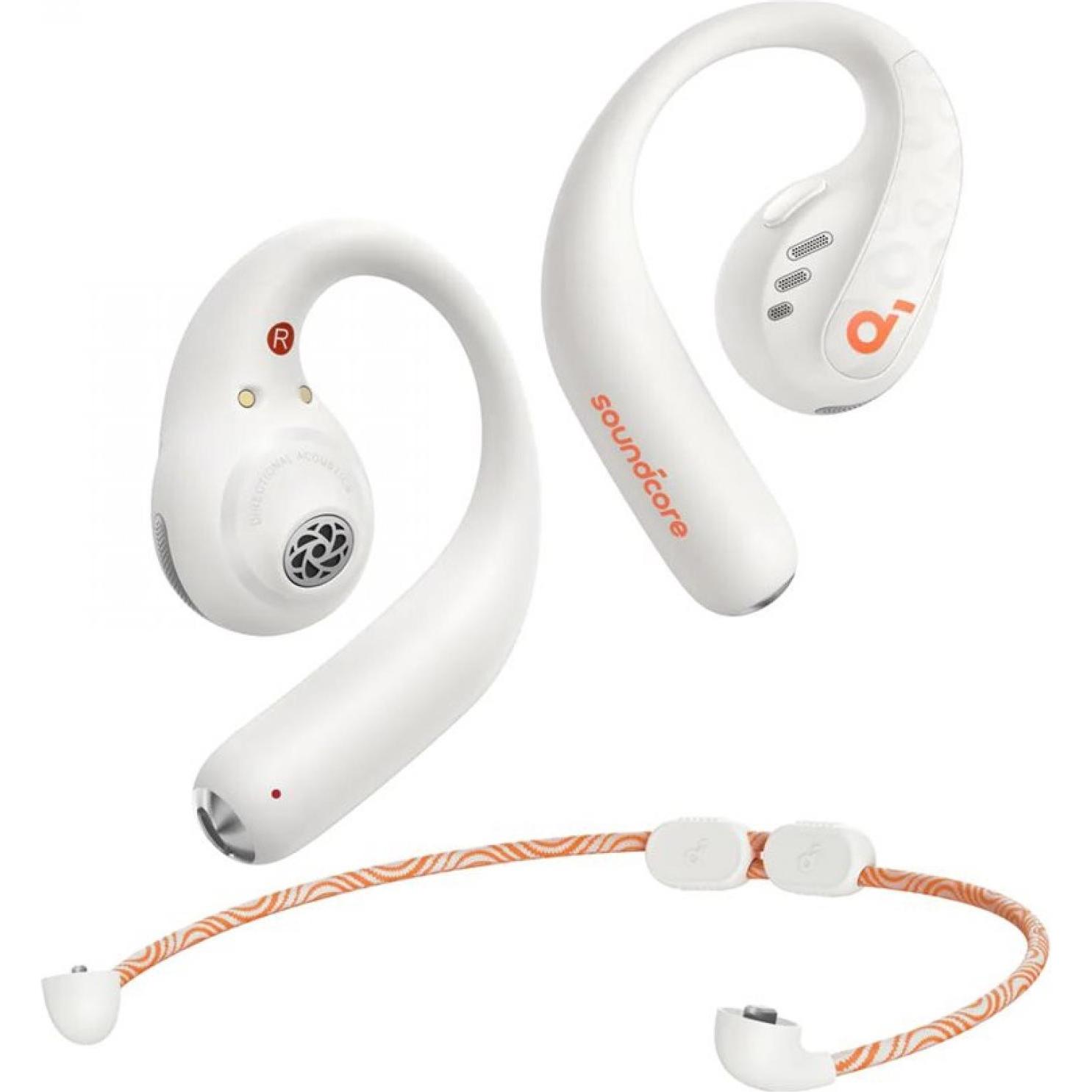 soundcore AeroFit Pro (keine Geräuschunterdrückung, 14 h, Kabellos), Kopfhörer, Weiss