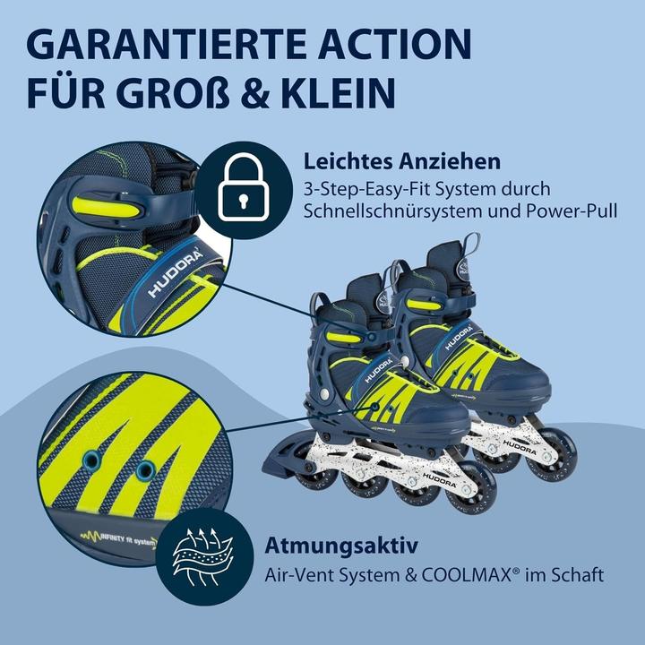 Actual product image Hudora Inline Skates Comfort (29, 30, 31, 32, 33, 34)