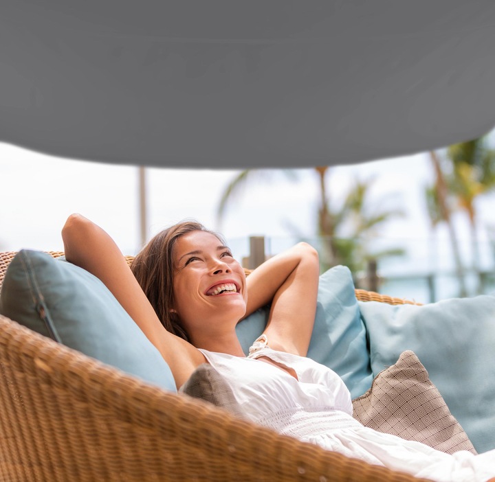 Actual product image Relaxdays Square Grey Shade Sail (200 x 200 x 0.5 cm)