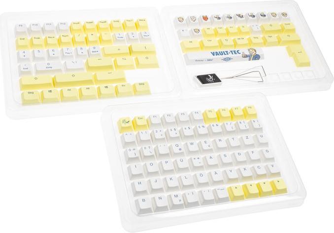 Actual product image Ducky x Fallout Keycap Set - 132 Stück, ISO (DE)
