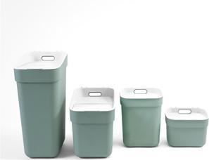 Actual product image Curver Kosz Do Segregacji śmieci 10l /Zielony/ Jasny Szary (10 l)
