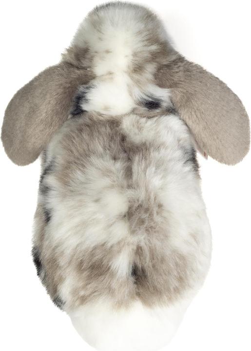 Actual product image Teddy Hermann 937333 - Ram rabbit sitting grey and white pied, cuddly toy, 23 cm (12 cm)