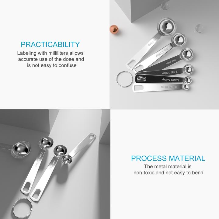 Produktbild Intirilife 6-teiliges Messlöffel Set