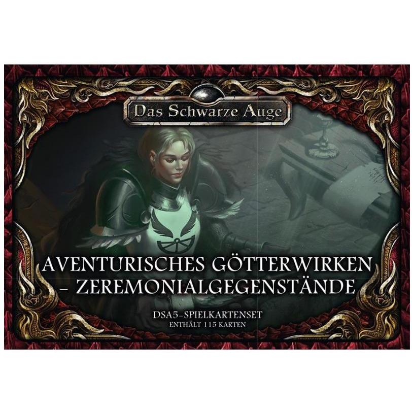 Ulisses Spiele Set di carte da gioco DSA5 - Divinità avventuriere: oggetti cerimoniali, 115 carte (edizione DE) (Tedesco)