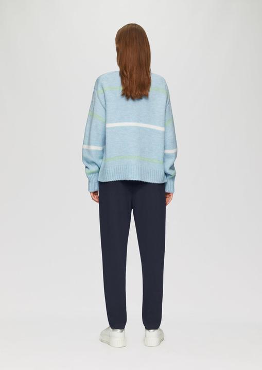 Produktbild S.Oliver Strickpullover Gestreifter Strickpullover mit Rollkante (40)