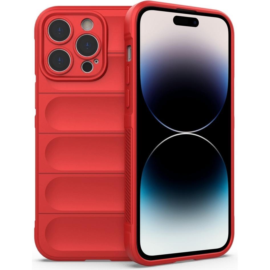 Screenguard CloudCase Apple iPhone 14 Pro Max TPU Hülle (Apple iPhone 14 Pro Max), Smartphone Hülle, Rot