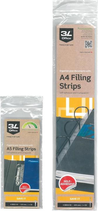 Filing strips