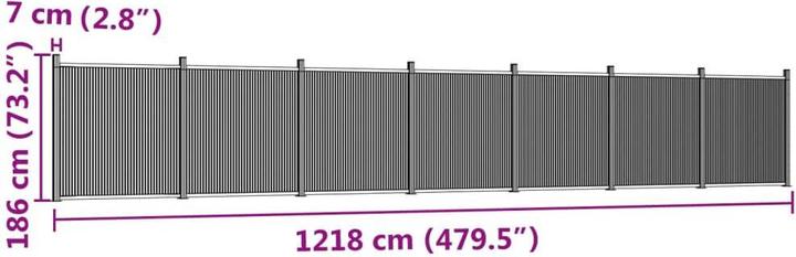 Produktbild vidaXL Zaunelement