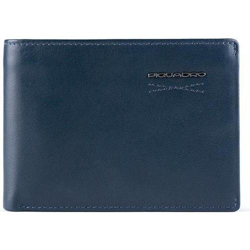 Piquadro, Herren, Portemonnaie, Obidos, Leather Wallet, Slim, PU4823W110R, Navy Blue, For Men, Blau