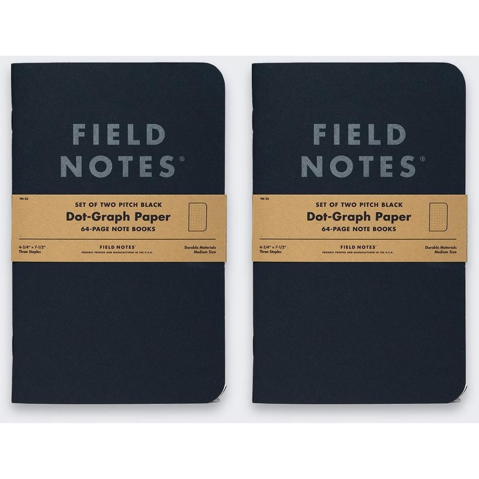 Astra, Quaderni + Bloc notes, Pirch Notizbuch mit grossen Punkten, Schwarz