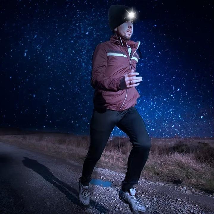 Immagine prodotto Boruit Caldo cappello invernale - Lampada frontale ricaricabile USB - 500LM