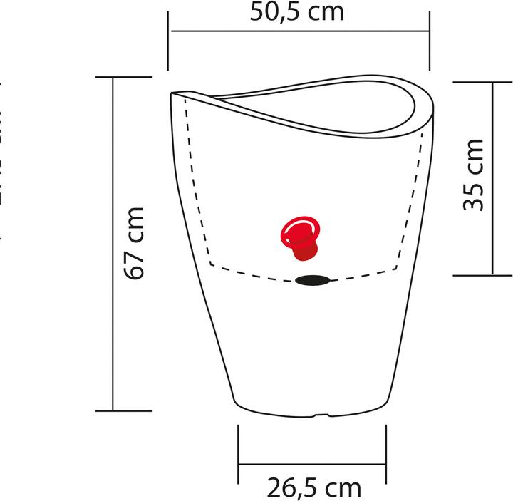 Produktbild Scheurich Wave Globe High (49.60 x 49.60 x 67 cm)