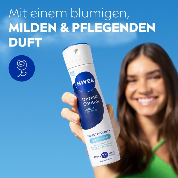 Actual product image NIVEA Deo Derma Control Defend Spray Female 150 ml (Spray, 150 ml)