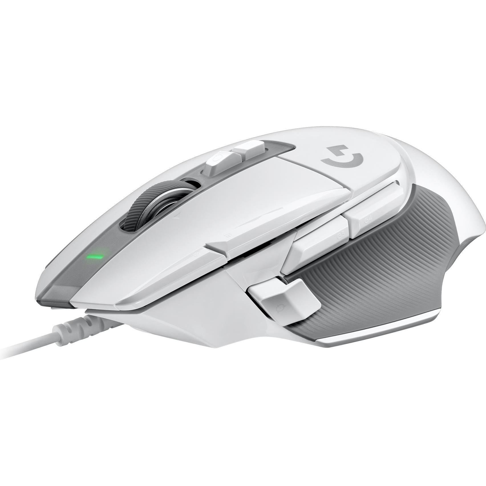 Logitech G G502 X (Cablato), Mouse, Bianco