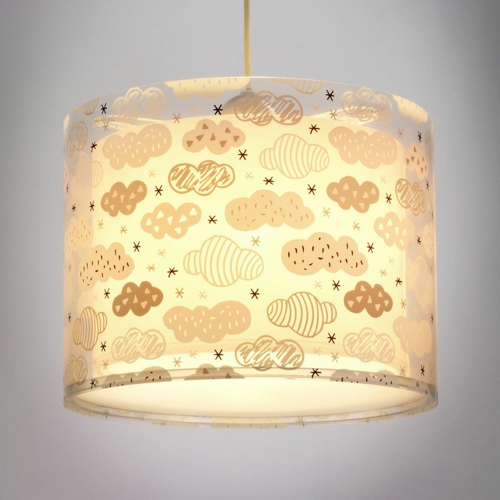 Image du produit Dalber Lampe à suspendre nuages rose (E27)