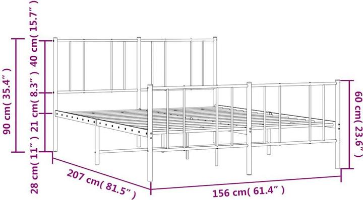 Image du produit vidaXL Bettgestell (150 x 200 cm)