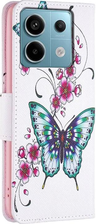 Immagine prodotto Cover-Discount Xiaomi Redmi Note 13 Pro - Custodia cover farfalla bianca (Xiaomi Redmi Note 13 Pro 5G, Xiaomi Poco X6)