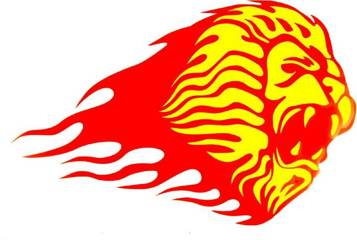 A.C.Ryan Window sticker Lion 001, self-adhesive
