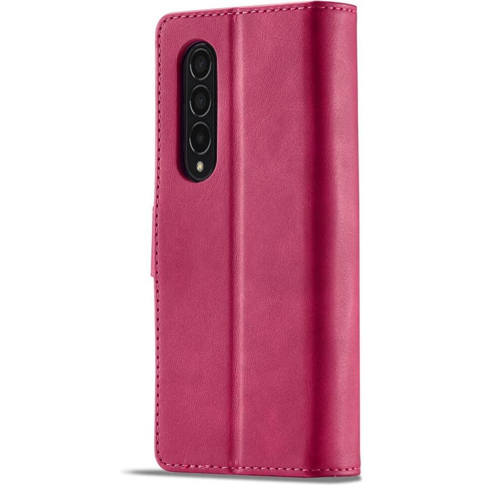 Thumbnail - Cover-Discount Galaxy Z Fold4 5G - Leder Etui Hülle pink (Samsung Galaxy Z Fold4), Smartphone Hülle, Pink