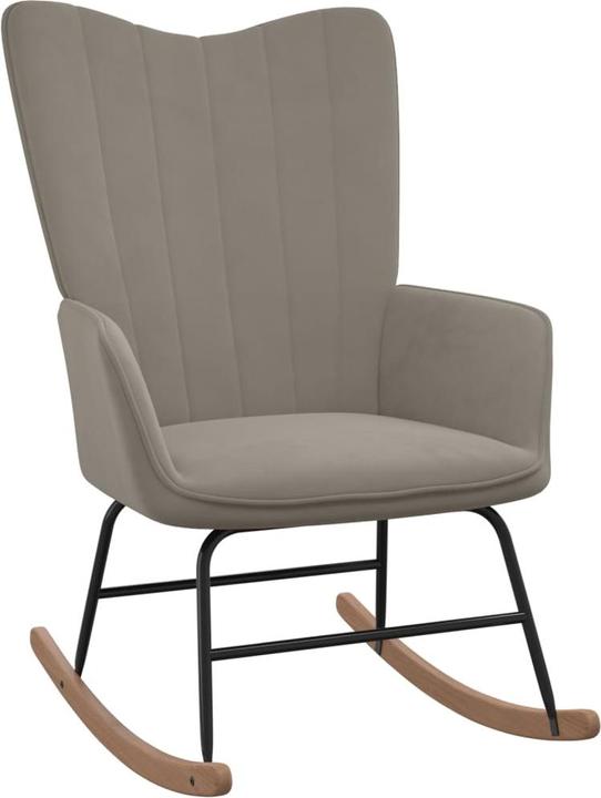 Produktbild vidaXL Schaukelstuhl mit Hocker