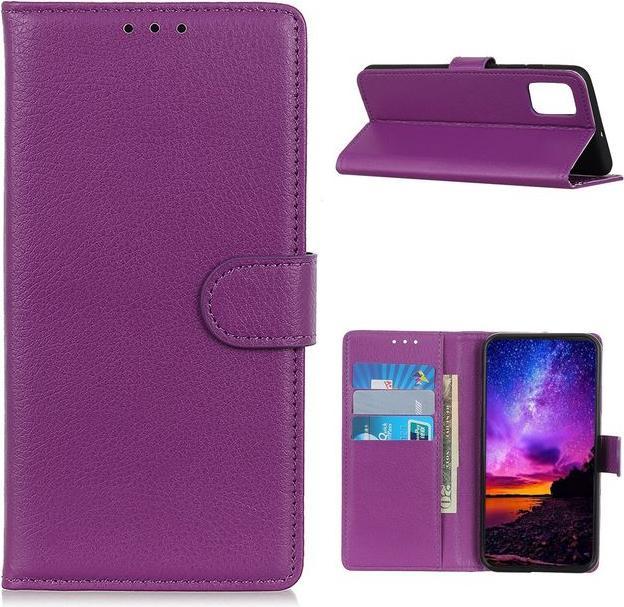 Actual product image MU Classic Litchi Leather Bookcover Series (Samsung Galaxy A72 5G)
