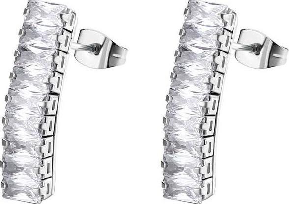 Image du produit Brosway Beaux boucles d'oreilles en acier avec zircons Desideri BEIE010 (316L)
