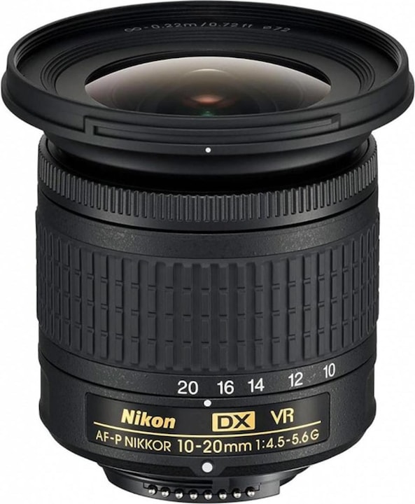 Nikon AF-P Nikkor 10-20mm f/4.5-5.6 DX VR (Nikon F, APS-C / DX)