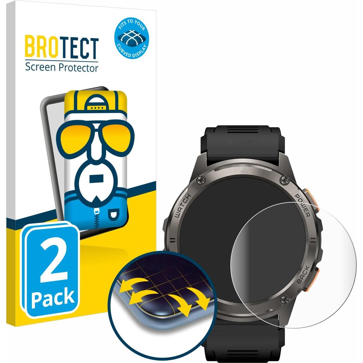 Thumbnail - BROTECT Full-Screen Displayschutz, Smartwatch Schutzfolie, Transparent